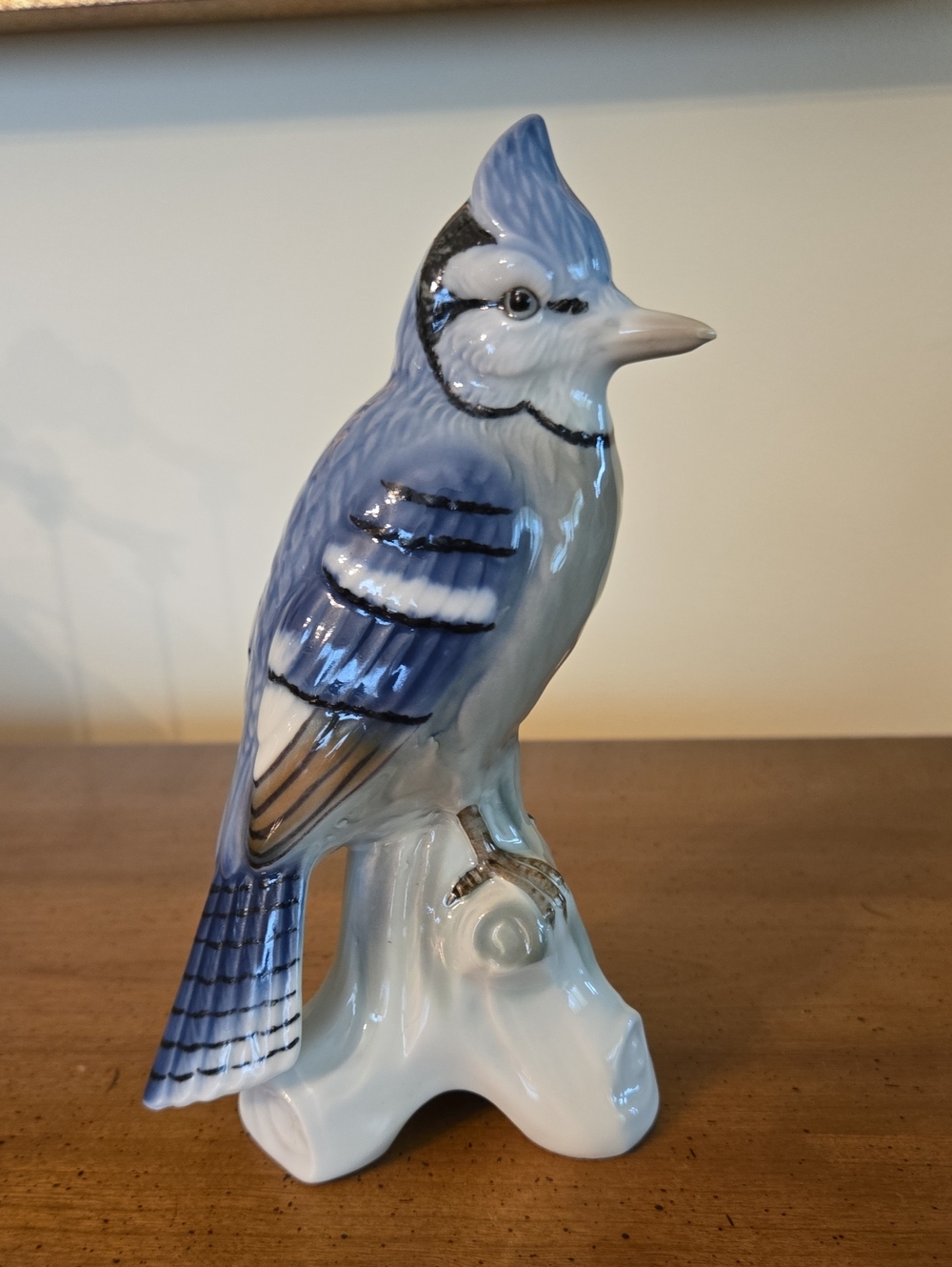 Georld Porzellan porcelain Blue Jay figurine Bavaria West Germany